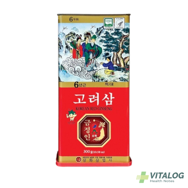 Sâm Khô Nguyên Củ Hàn Quốc - Hộp Sắt 300g/8 củ